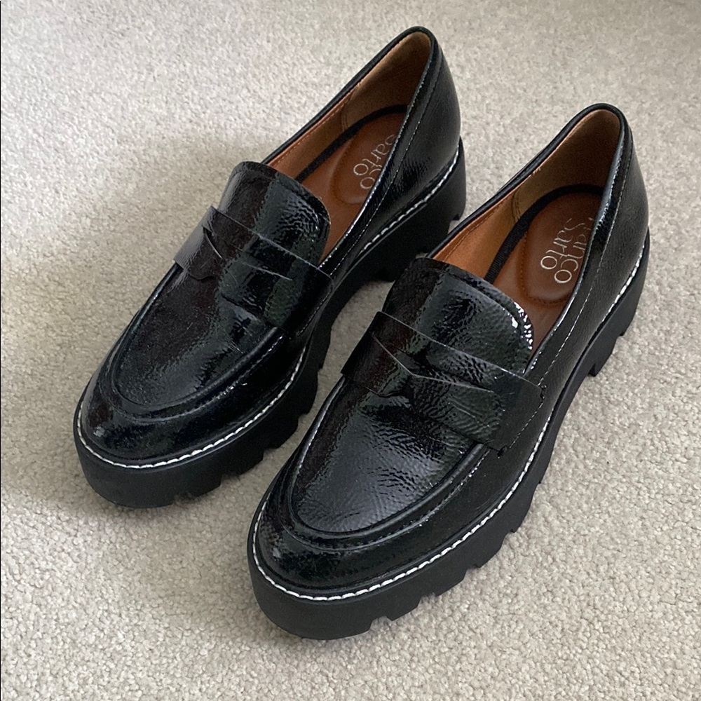 Franco Sarto Black Loafers for Women